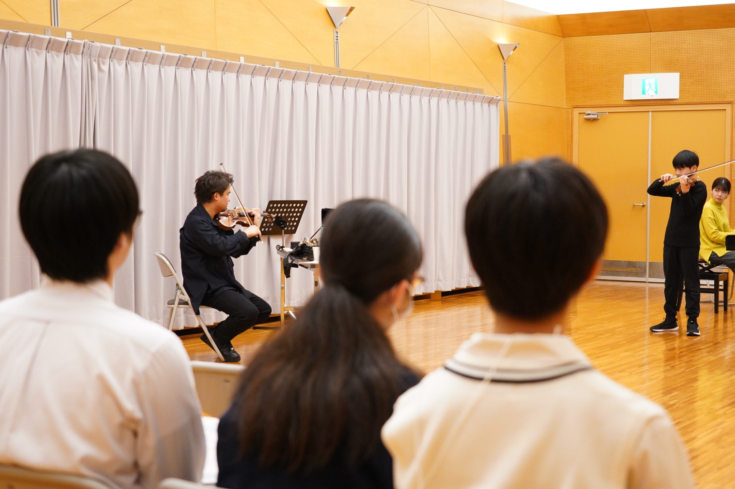 ミュージック・アカデミーに高校生が聴講で来てくれました！ | メディ